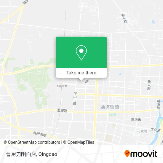 曹厨刀削面店 map