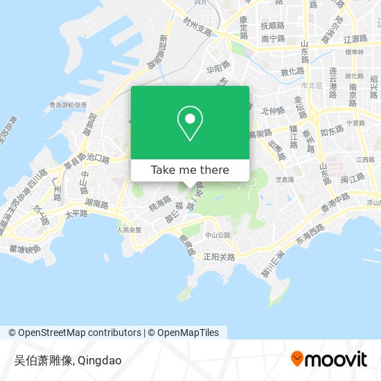 吴伯萧雕像 map