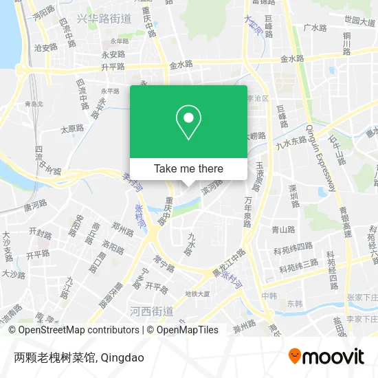 两颗老槐树菜馆 map