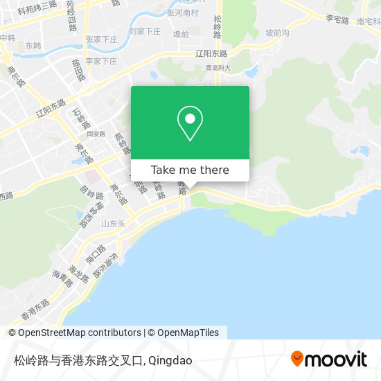 松岭路与香港东路交叉口 map