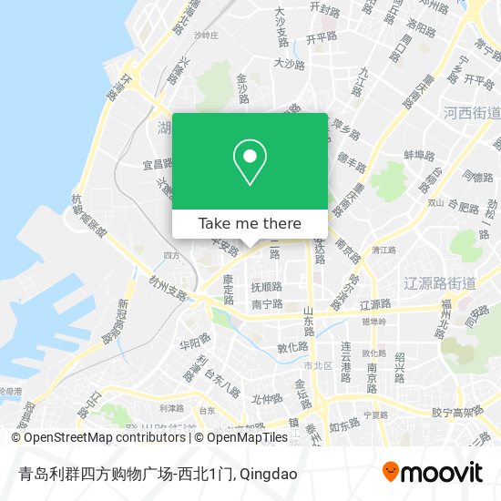青岛利群四方购物广场-西北1门 map