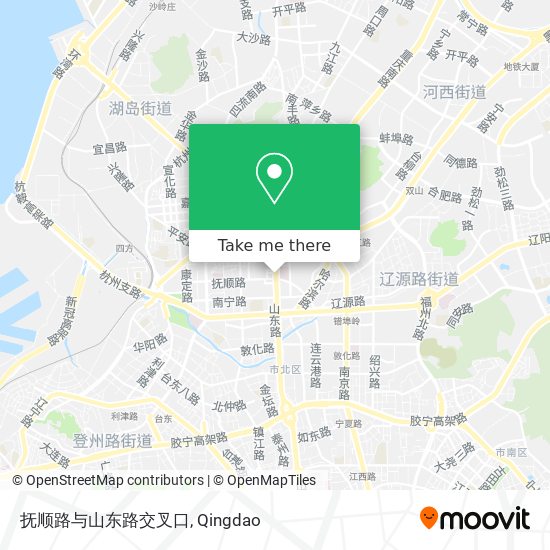 抚顺路与山东路交叉口 map