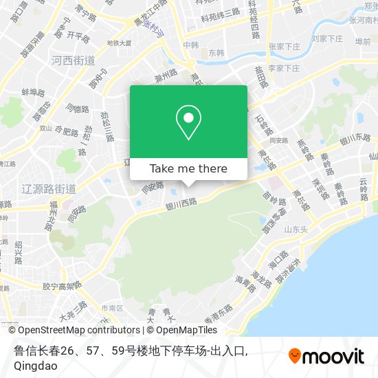 鲁信长春26、57、59号楼地下停车场-出入口 map