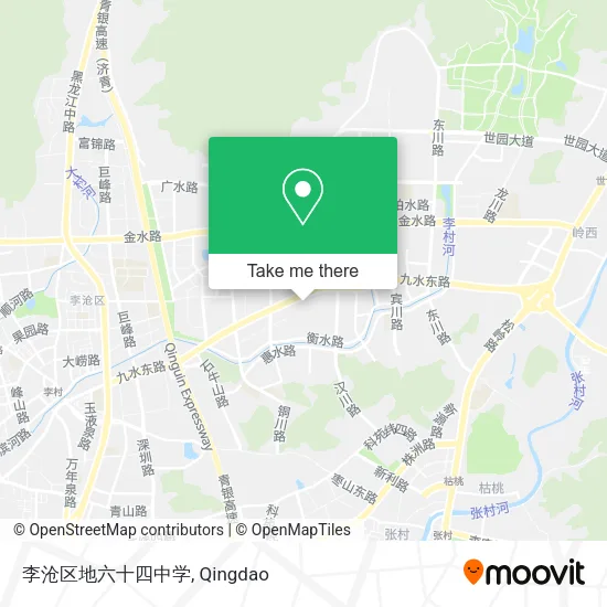 李沧区地六十四中学 map