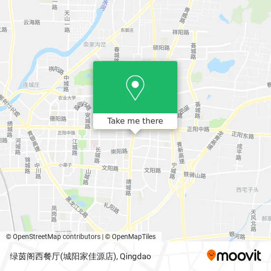 绿茵阁西餐厅(城阳家佳源店) map