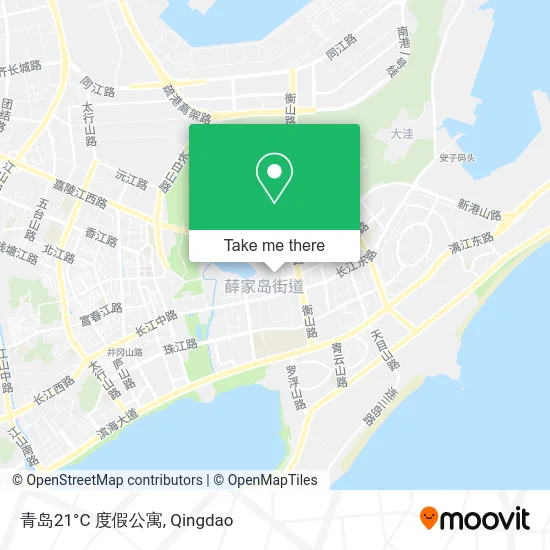 青岛21°C 度假公寓 map