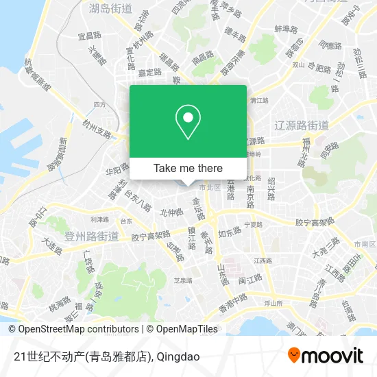 21世纪不动产(青岛雅都店) map