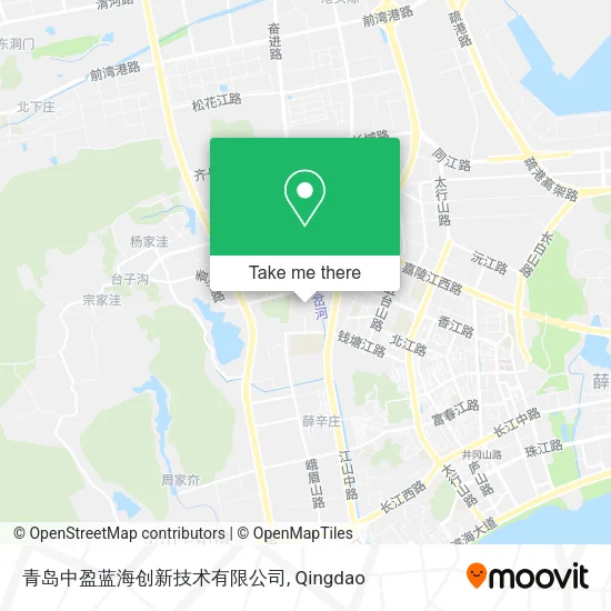 青岛中盈蓝海创新技术有限公司 map
