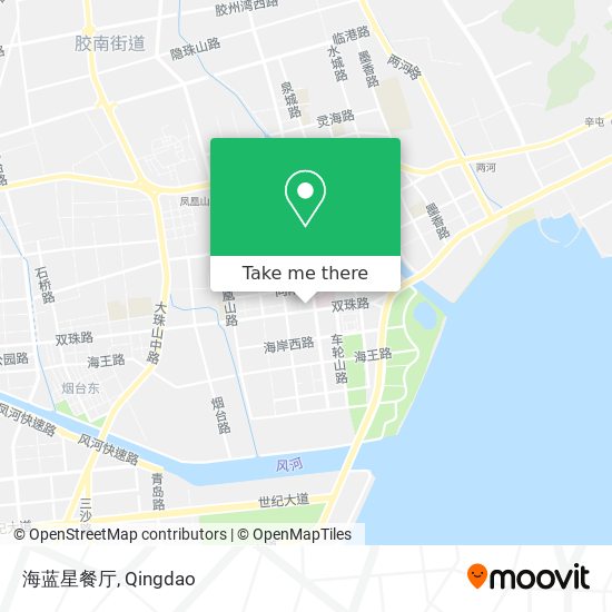 海蓝星餐厅 map