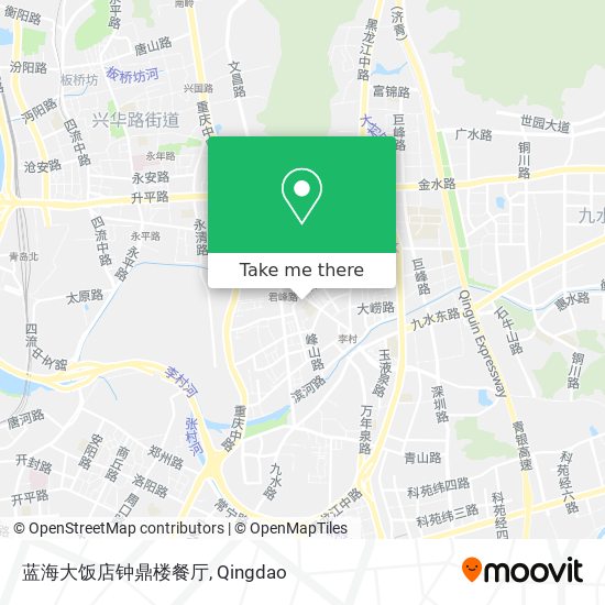 蓝海大饭店钟鼎楼餐厅 map
