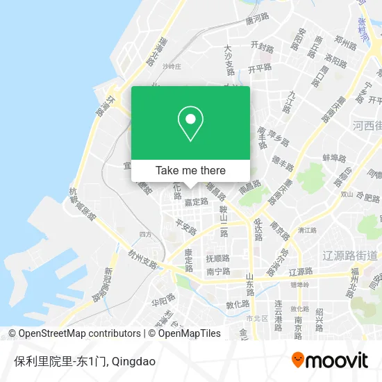 保利里院里-东1门 map