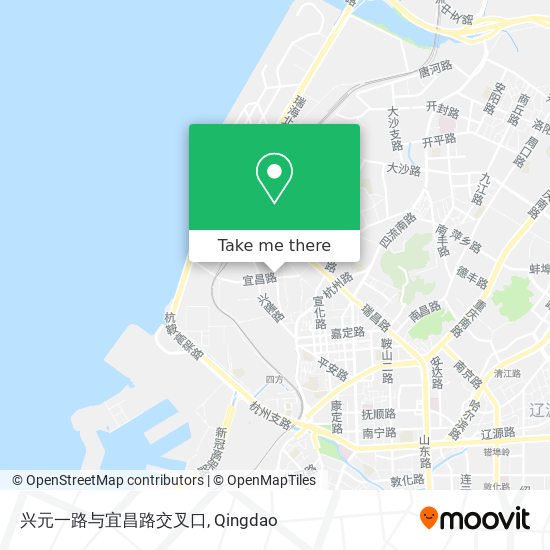 兴元一路与宜昌路交叉口 map