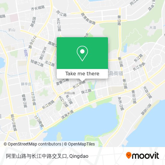 阿里山路与长江中路交叉口 map