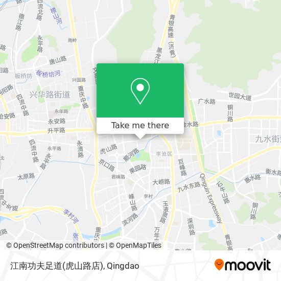 江南功夫足道(虎山路店) map