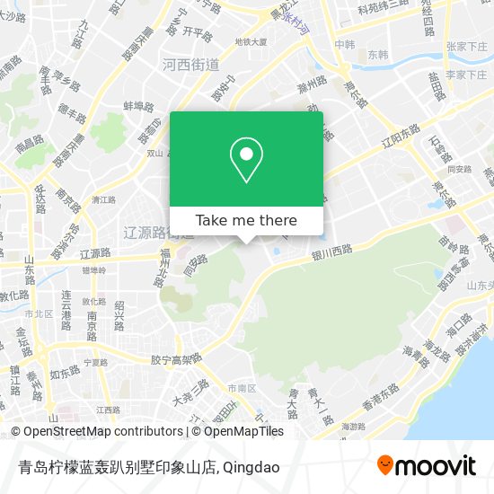 青岛柠檬蓝轰趴别墅印象山店 map