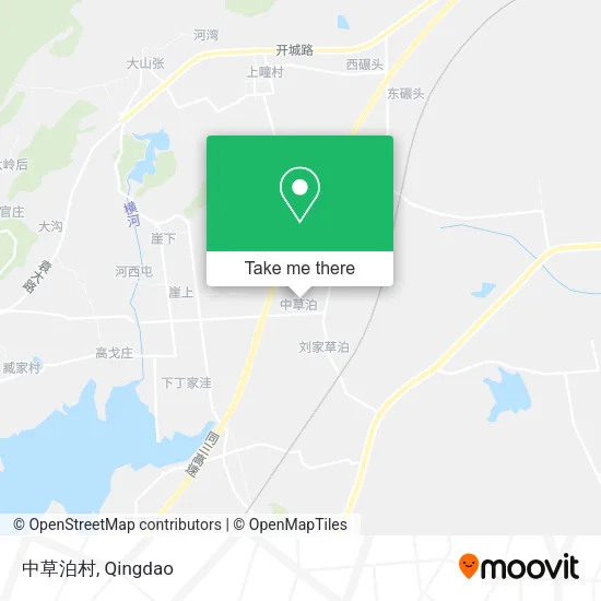 中草泊村 map