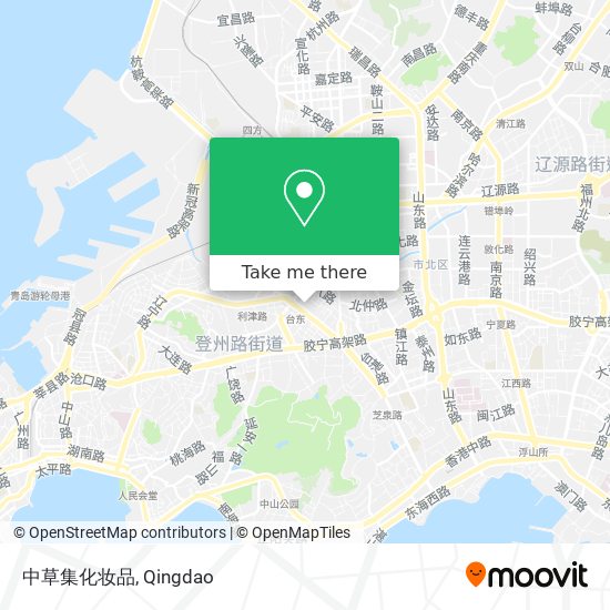 中草集化妆品 map