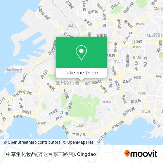 中草集化妆品(万达台东三路店) map