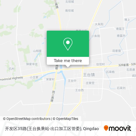 开发区35路(王台换乘站-出口加工区管委) map