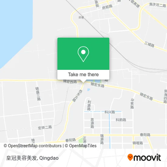 皇冠美容美发 map