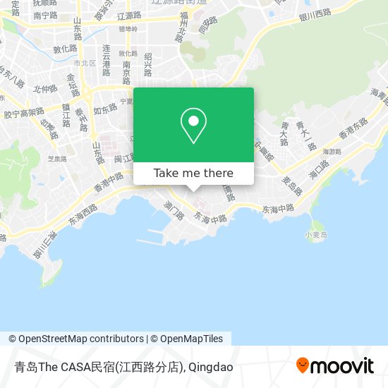 青岛The CASA民宿(江西路分店) map