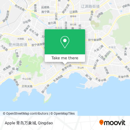 Apple 青岛万象城 map
