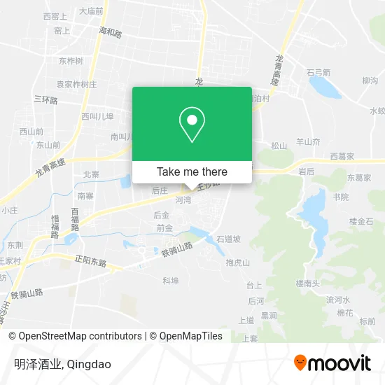 明泽酒业 map