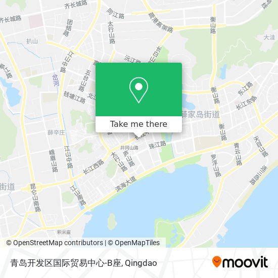 青岛开发区国际贸易中心-B座 map