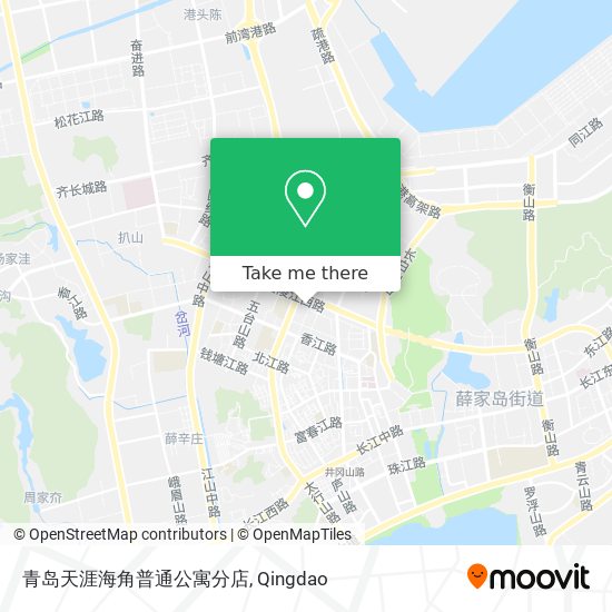 青岛天涯海角普通公寓分店 map