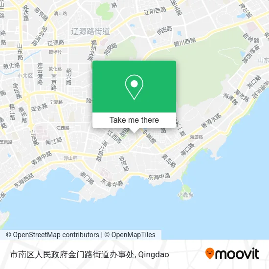 市南区人民政府金门路街道办事处 map