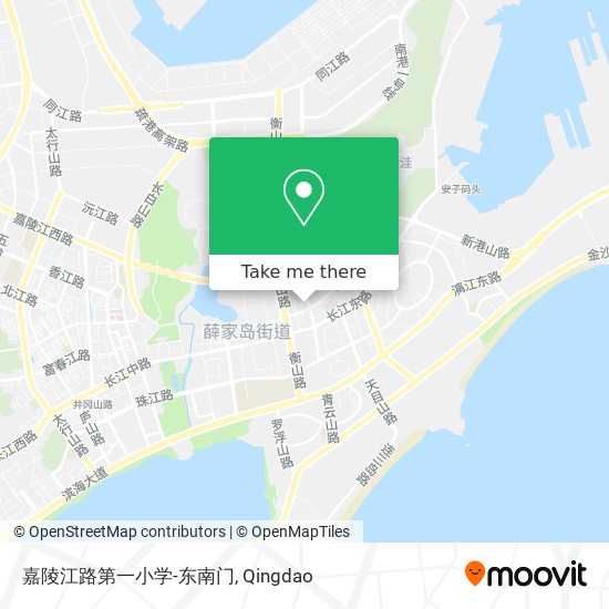 嘉陵江路第一小学-东南门 map