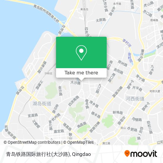 青岛铁路国际旅行社(大沙路) map