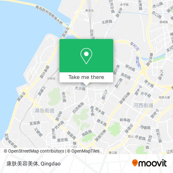 康肤美容美体 map