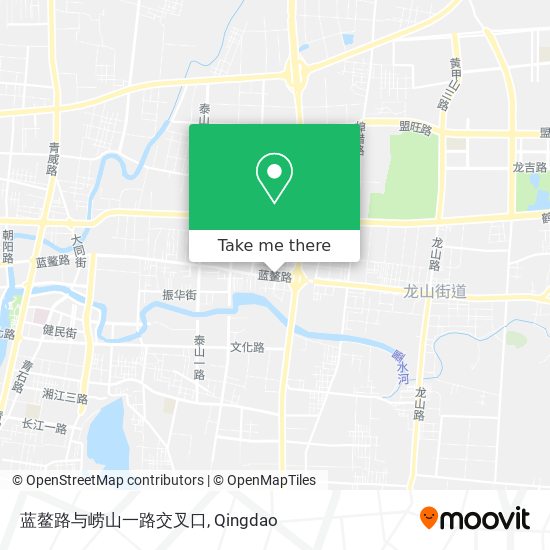 蓝鳌路与崂山一路交叉口 map
