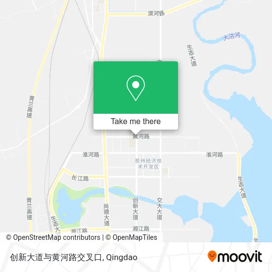 创新大道与黄河路交叉口 map