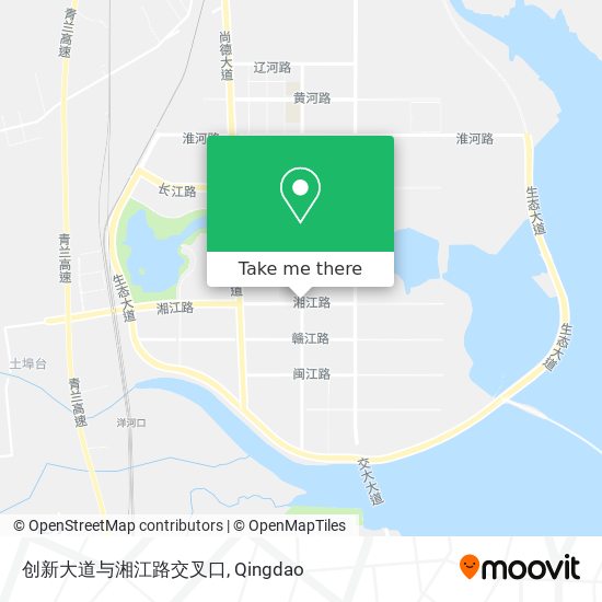 创新大道与湘江路交叉口 map