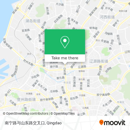 南宁路与山东路交叉口 map