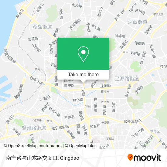 南宁路与山东路交叉口 map