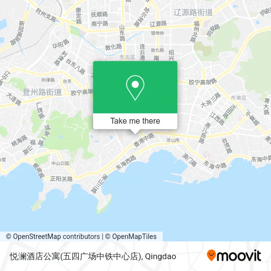 悦澜酒店公寓(五四广场中铁中心店) map