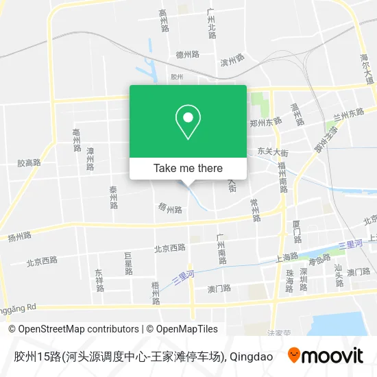 胶州15路(河头源调度中心-王家滩停车场) map