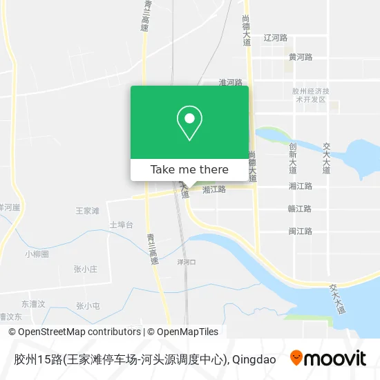 胶州15路(王家滩停车场-河头源调度中心) map