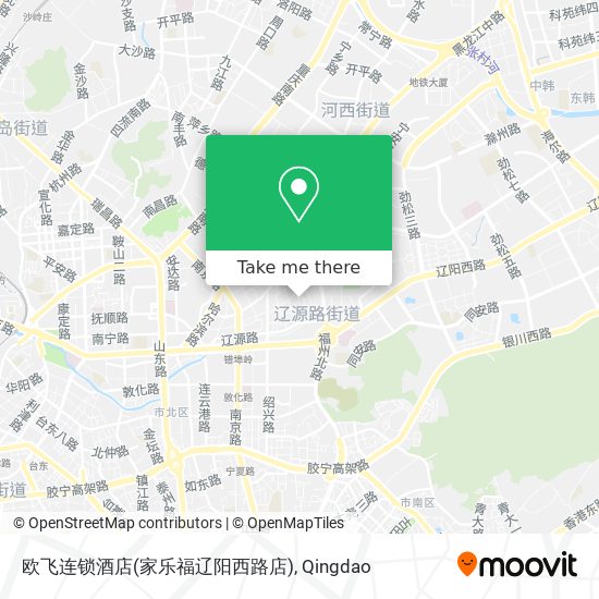 欧飞连锁酒店(家乐福辽阳西路店) map