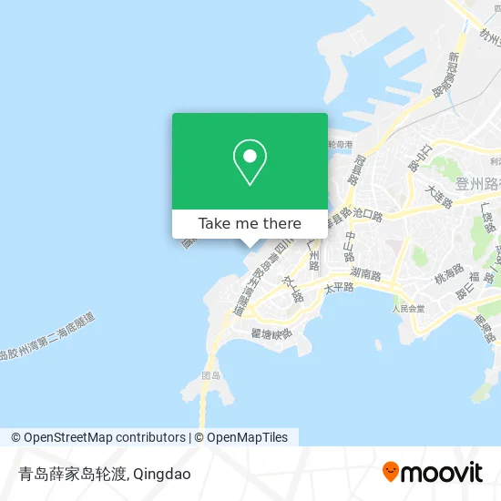青岛薛家岛轮渡 map