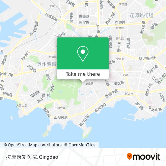 按摩康复医院 map