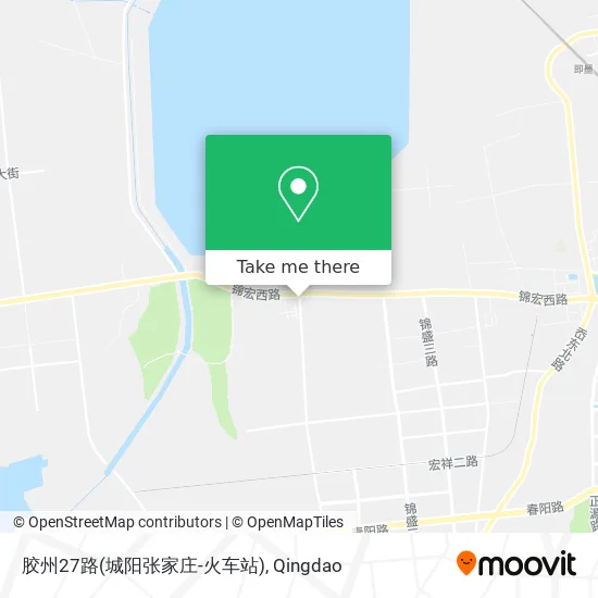 胶州27路(城阳张家庄-火车站) map