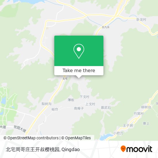 北宅周哥庄王开叔樱桃园 map
