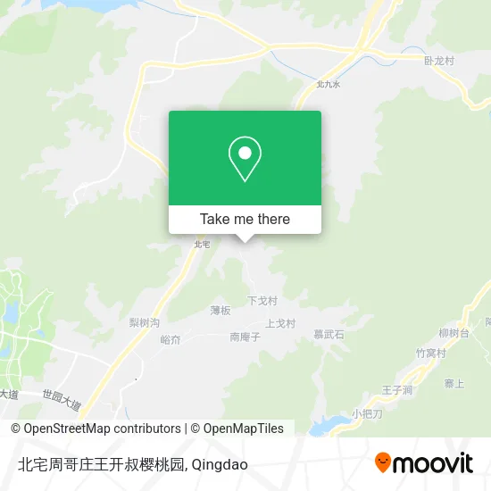 北宅周哥庄王开叔樱桃园 map
