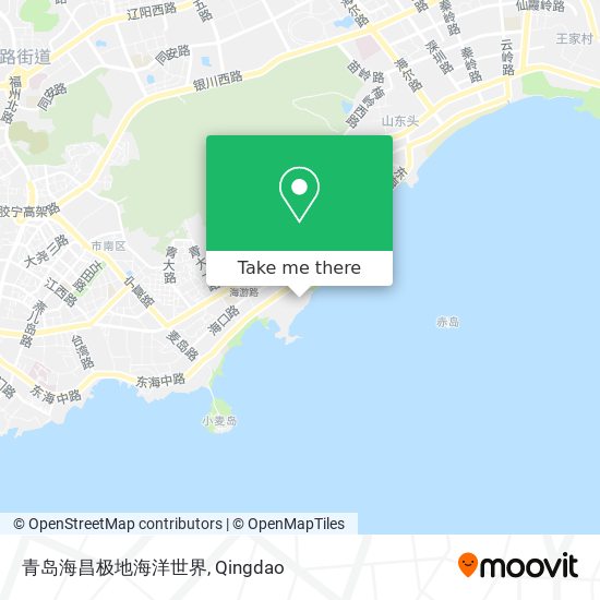 青岛海昌极地海洋世界 map