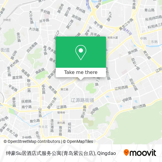 绅豪Su居酒店式服务公寓(青岛紫云台店) map
