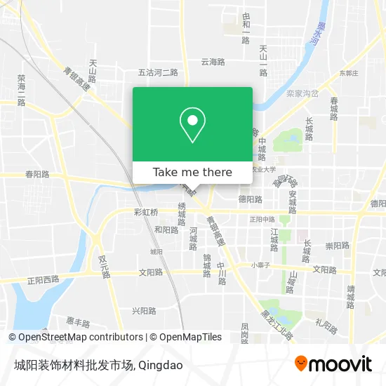 城阳装饰材料批发市场 map